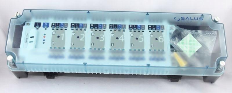 SALUS Salus przewodowa listwa sterująca KL06-M, 6 stref, 230 V