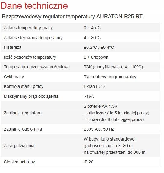 AURATON Tucana SET - Tygodniowy, bezprzewodowy regulator temperatury ze ste