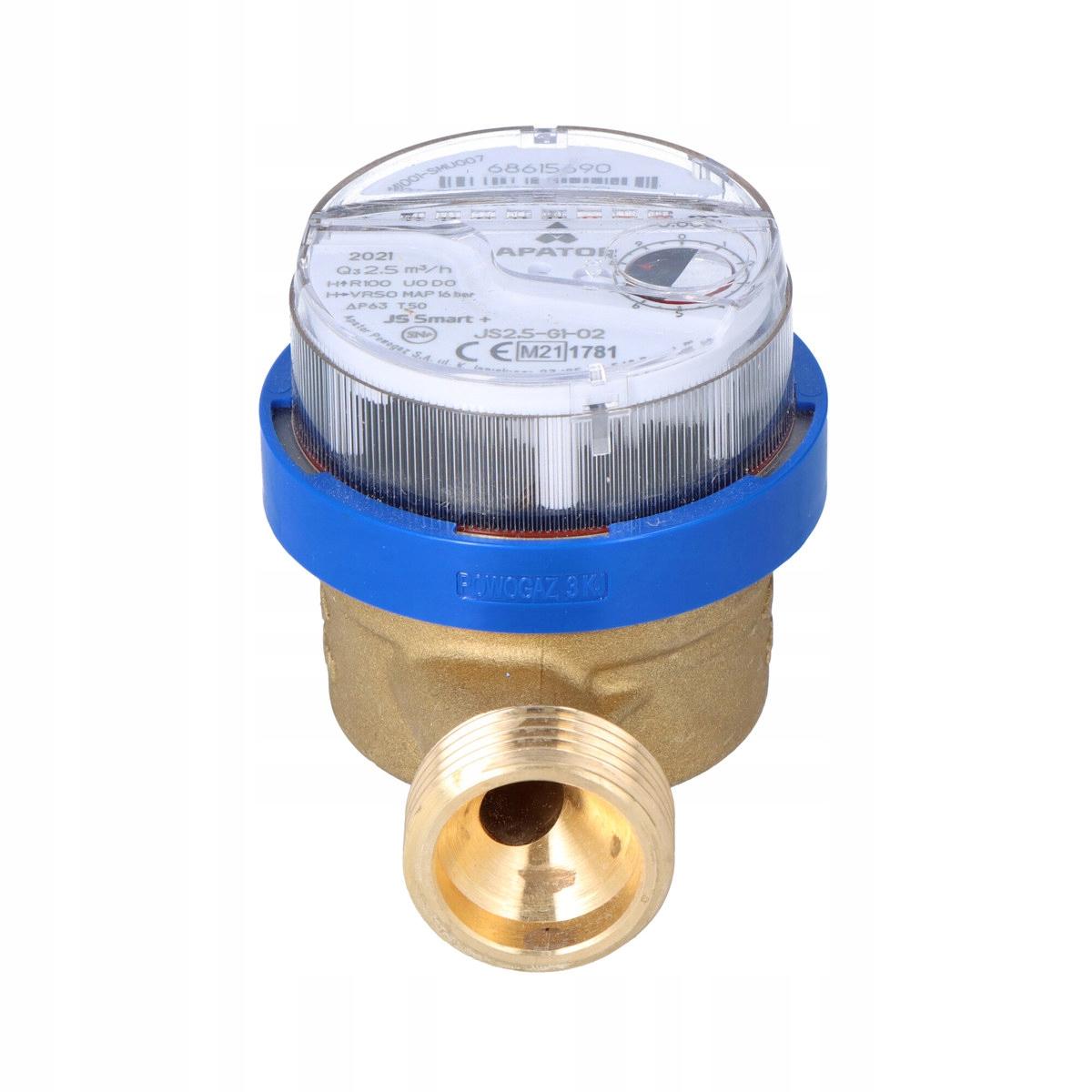 Wodomierz jednostrumieniowy SMART+ JS2,5-G1-02,R100, DN20, zimna woda