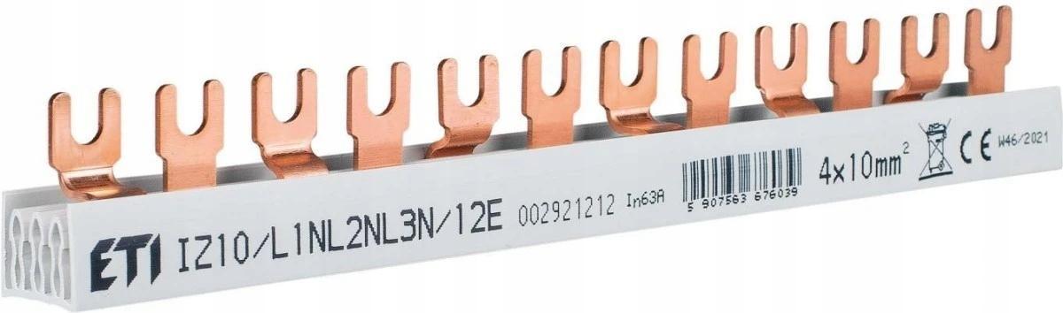 ETI Izolowana szyna zbiorcza IZ10/L1NL2NL3N/12E
