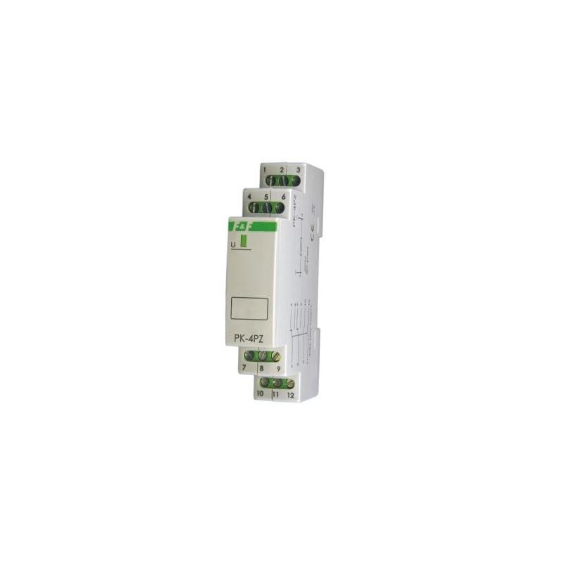 Przekaźnik elektromagnetyczny PK-4PZ 230V AC, styk: 2P I=2x8A, 2Z I=2x8A, 1