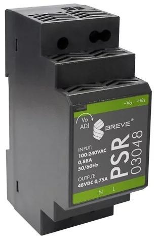 Zasilacz impulsowy PSR 03048 230/ 48VDC 0,75A 36W na szynę DIN, Uzas: 85-26