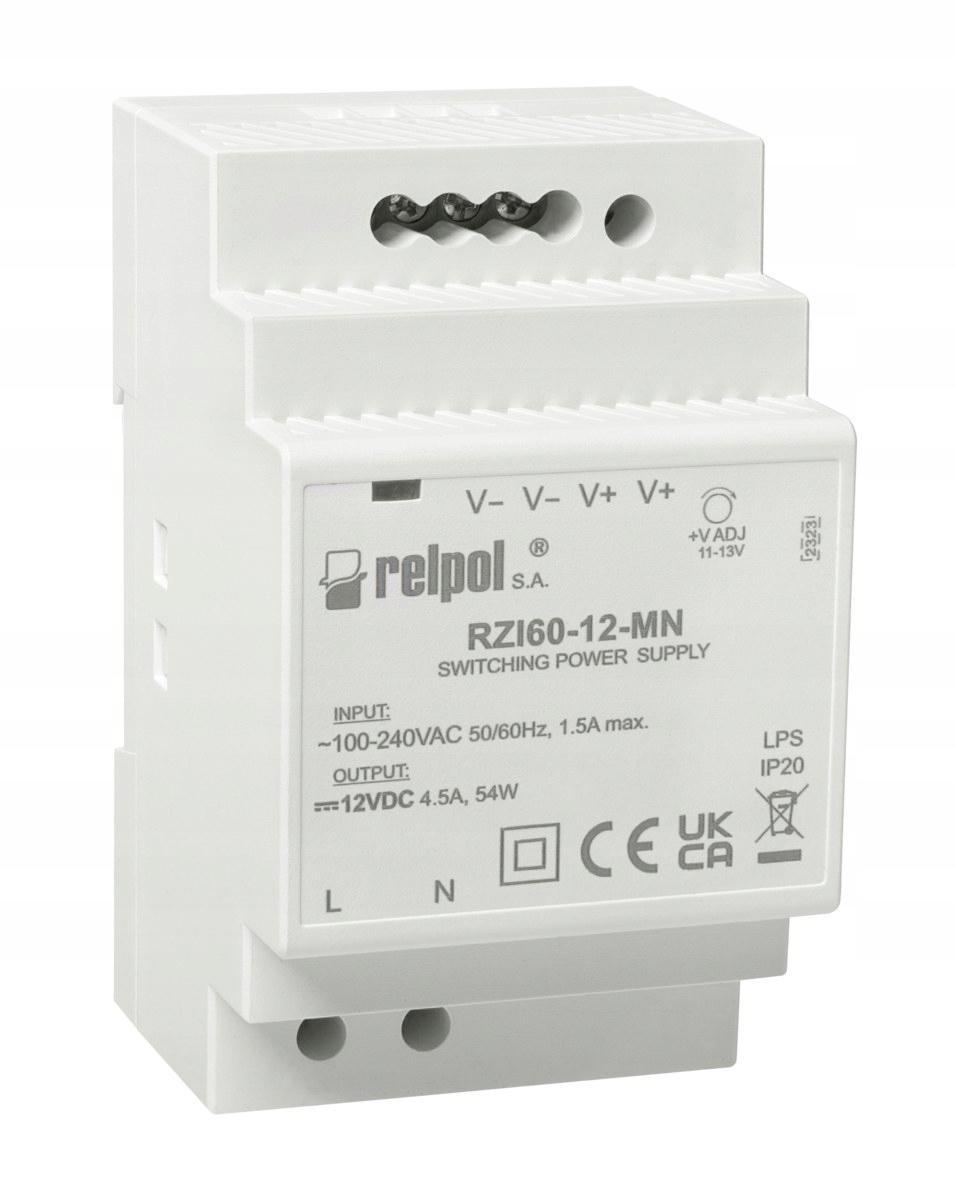 RELPOL Zasilacz impulsowy 15 W, 12 V DC RZI15-12-MN