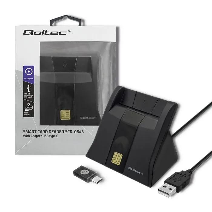 Inteligentny czytnik chipowych kart ID, USB 2.0, Plug&Play SCR-0643, 50643
