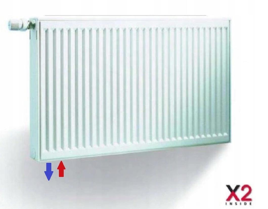 Grzejnik KERMI V12 700X1600 moc 2360W CV 12 DOLNY LEWY X2
