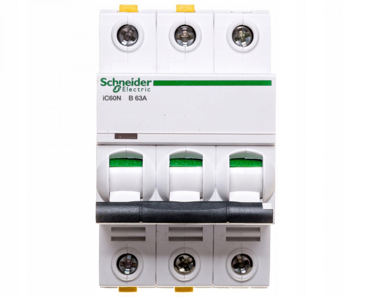SCHNEIDER ELECTRIC Wyłącznik nadprądowy iC60N-B63-3 B 63A 3-biegunowy