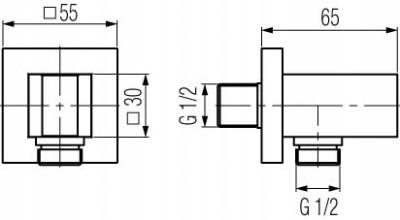 LOFT GOLD Bateria wannowo-natryskowa podtynkowa