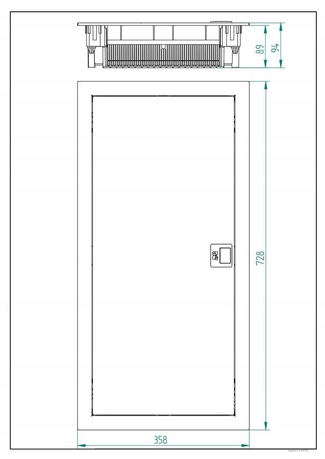 Rozdzielnica podtynkowa MT ONNLINE 4x12 modułowa IP30 (N+PE) drzwi metalowe