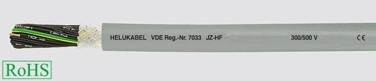 KABEL ELASTYCZNY 300/500V JZ-HF 18G0,5 QMM ŻYŁY CZARNE NUMER. B.GIĘTKI