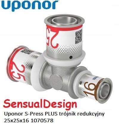 Uponor S-Press PLUS trójnik redukcyjny 25-25-16