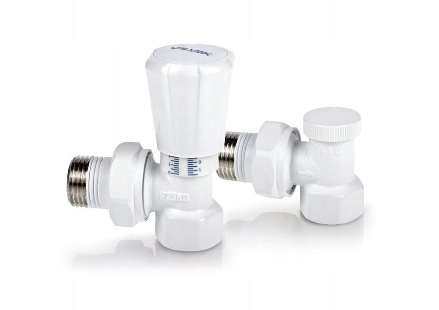 Zestaw grzejnikowy ACTIV PLUS kątowy biały