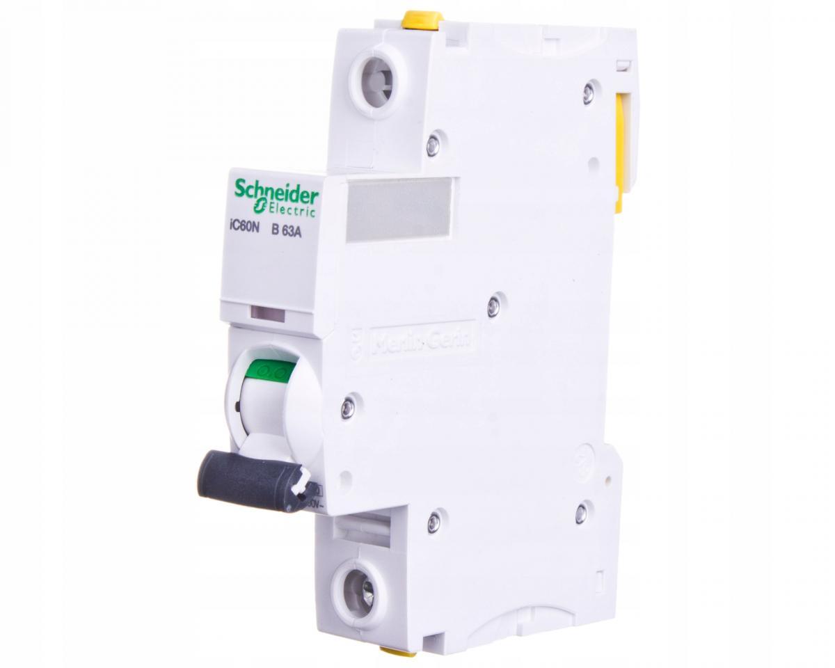 SCHNEIDER ELECTRIC Wyłącznik nadprądowy iC60N-B63-1 B 63A 1-biegunowy
