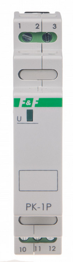 F&F Przekaźnik elektromagnetyczny PK-1P 12V AC/DC, styk: 1P I=16A, 1 moduł