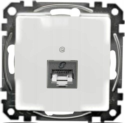 SCHNEIDER ELECTRIC Gniazdo komputerowe RJ45 kat.5e STP, biały SEDNA DESIGN