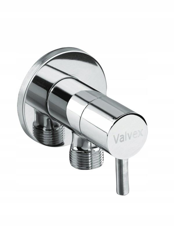VALVEX Zawór kątowy z głowicą ceramiczną Vega chrom 1/2-3/8