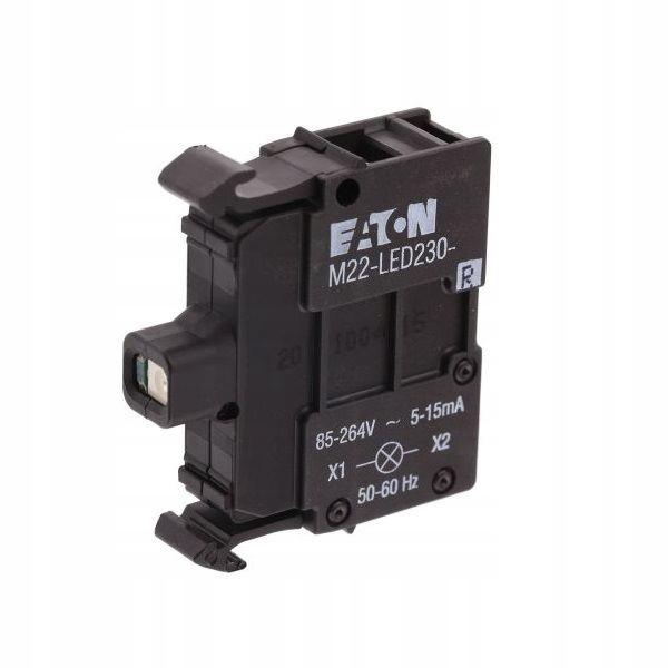 EATON Oprawka M22-LED230-R dioda LED czerwona U=230V mocowanie przód