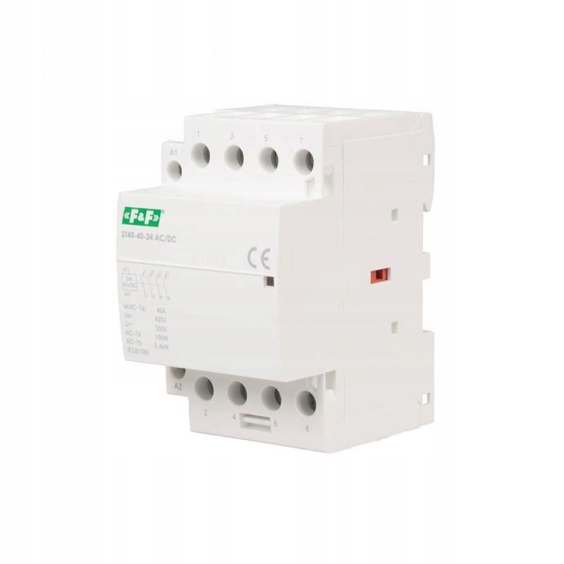 F&F Stycznik 40A, 24 V ACDC, styki 4NO ST40-40-24ACDC