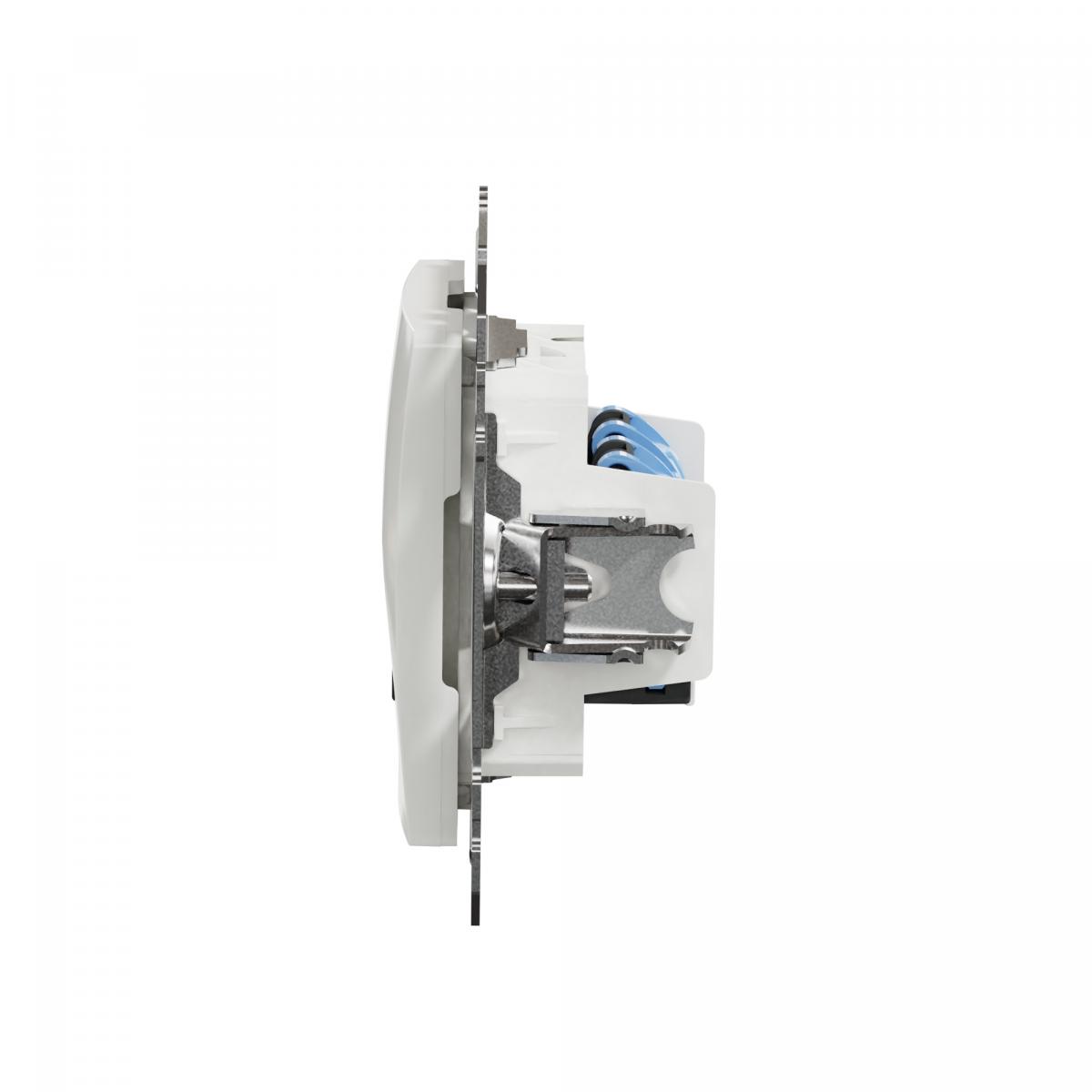 SCHNEIDER ELECTRIC Gniazdo komputerowe 2xRJ45 kat.6 UTP, biały SEDNA DESIGN
