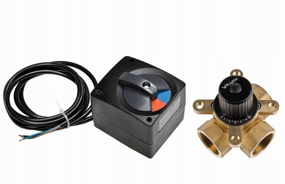 V-MIX ST 10/230 Zestaw: siłownik + zawór mieszający 3-drogowy