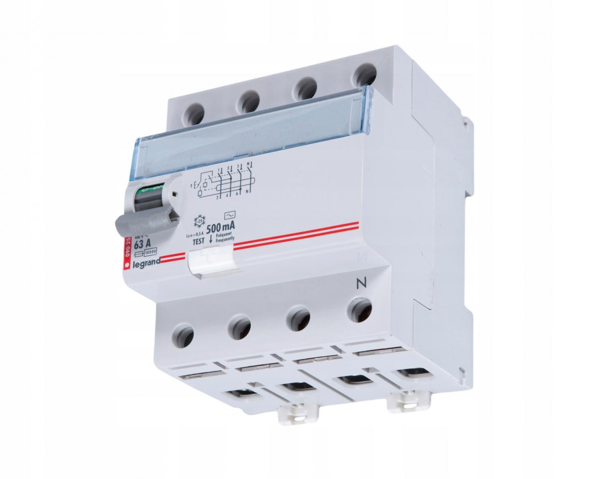 LEGRAND Wyłącznik różnicowoprądowy P304 4P 63A 500MA TYP AC TX3