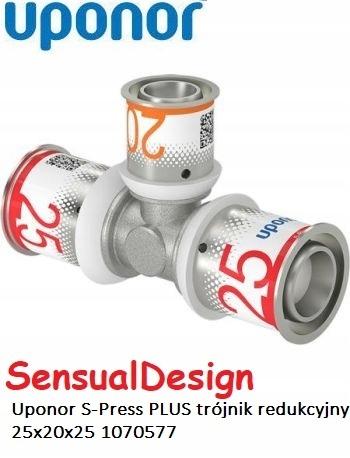 Uponor S-Press PLUS trójnik redukcyjny 25-20-25