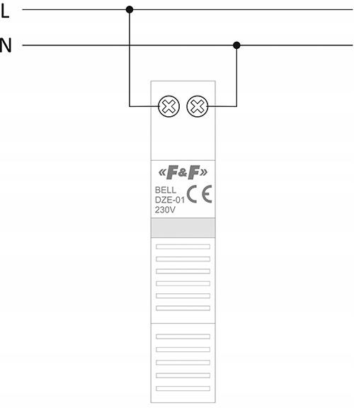 F&F Dzwonek elektroniczny modułowy