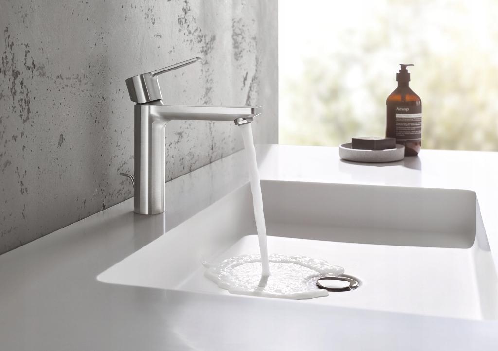 Bateria umywalkowa stojąca GROHE Lineare 1-uchw 1-otw. mosiężna DN 15 chrom