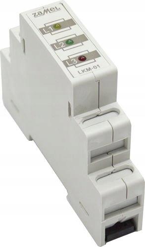 Wskaźnik zasilania 230V/400V LED czerwona/zielona/żółta TN Typ: LKM-01-40
