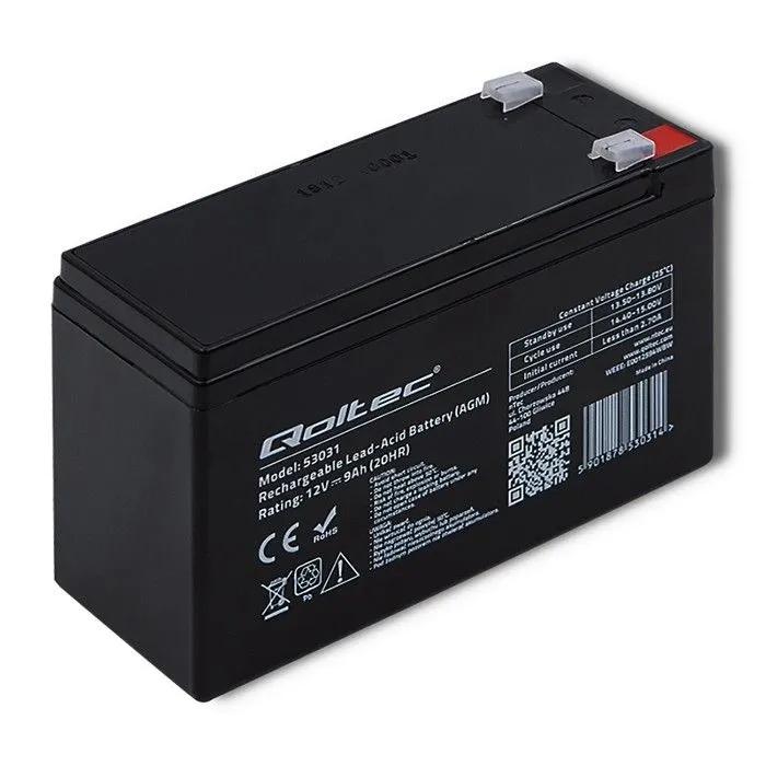 QOLTEC Akumulator AGM 12V 9Ah max. 135A
