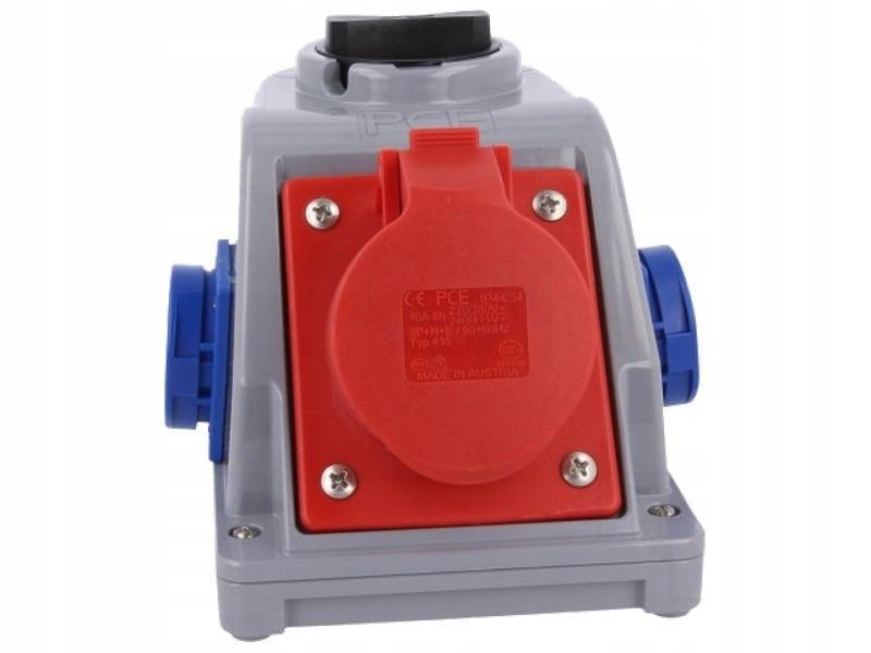Nowa seria gniazd z wyłącznikiem Combo-Pol 32A 400V 3P+Z+N, gniazdo 2x23