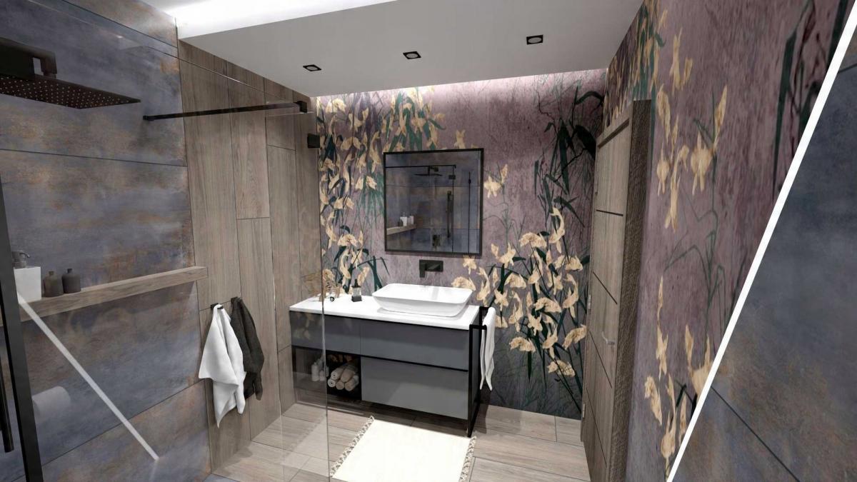 Szafka podumyw. LOOK 80x45cm Wisząca 2S Anthracite ELITA