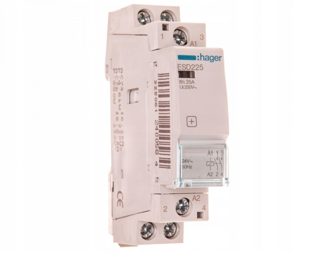 HAGER Stycznik 2NO 25A 24V AC