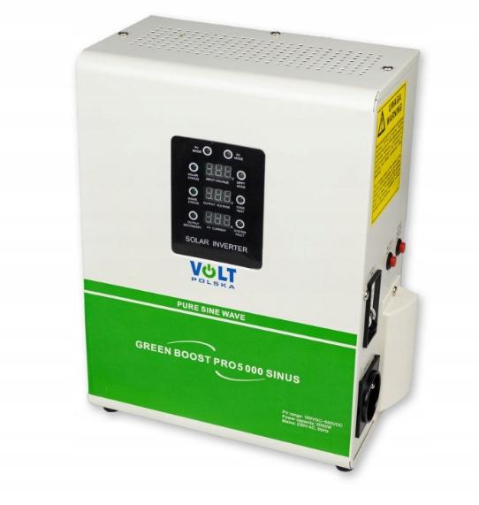 VOLT Przetwornica solarna GREEN BOOST PRO 5000 SINUS BYPASS (160-500VDC)