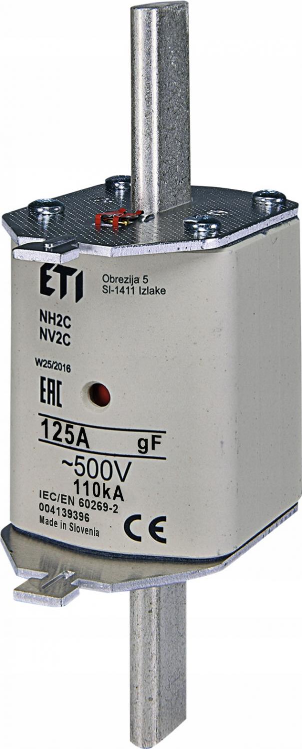 ETI Wkładka topikowa szybka NH2/WT-2C GF 125A/500V