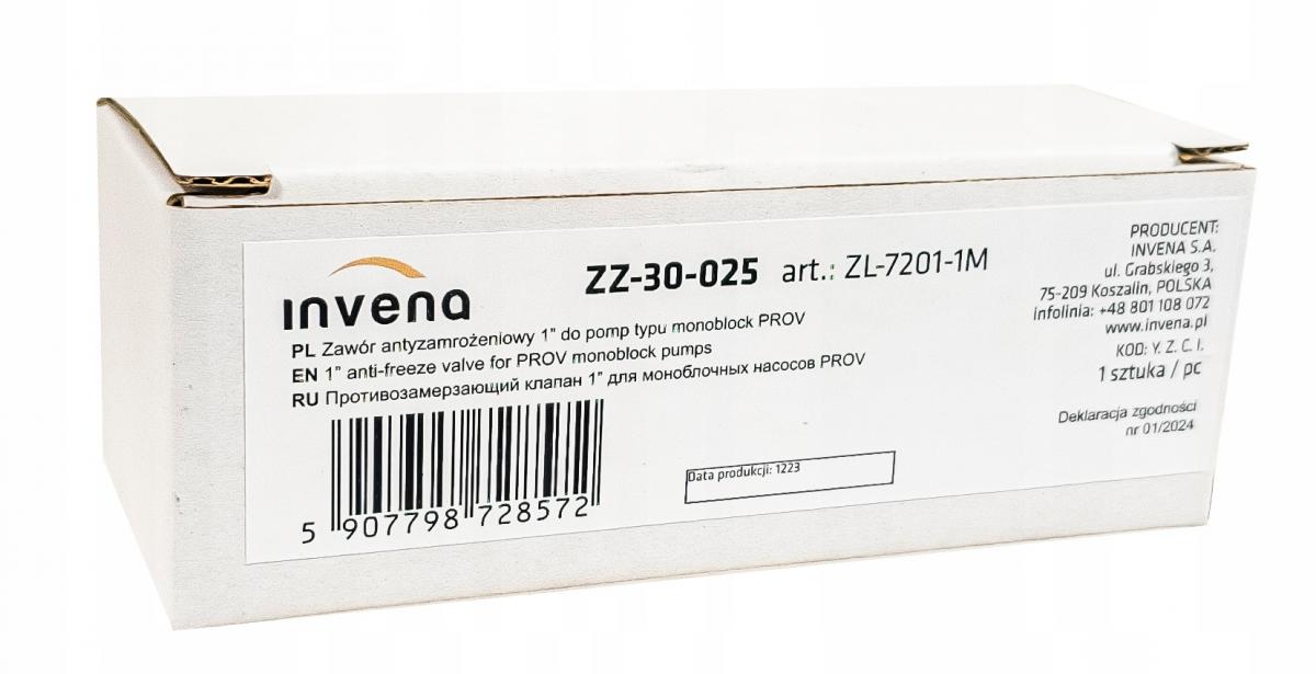 INVENA ZAWÓR ANTYZAMROŻENIOWY 1