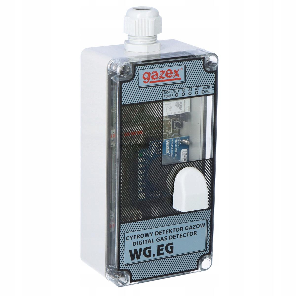 Detektor tlenku węgla WG-22 230V CO, 30/60/150ppm (s15), sensor p-p, zasila