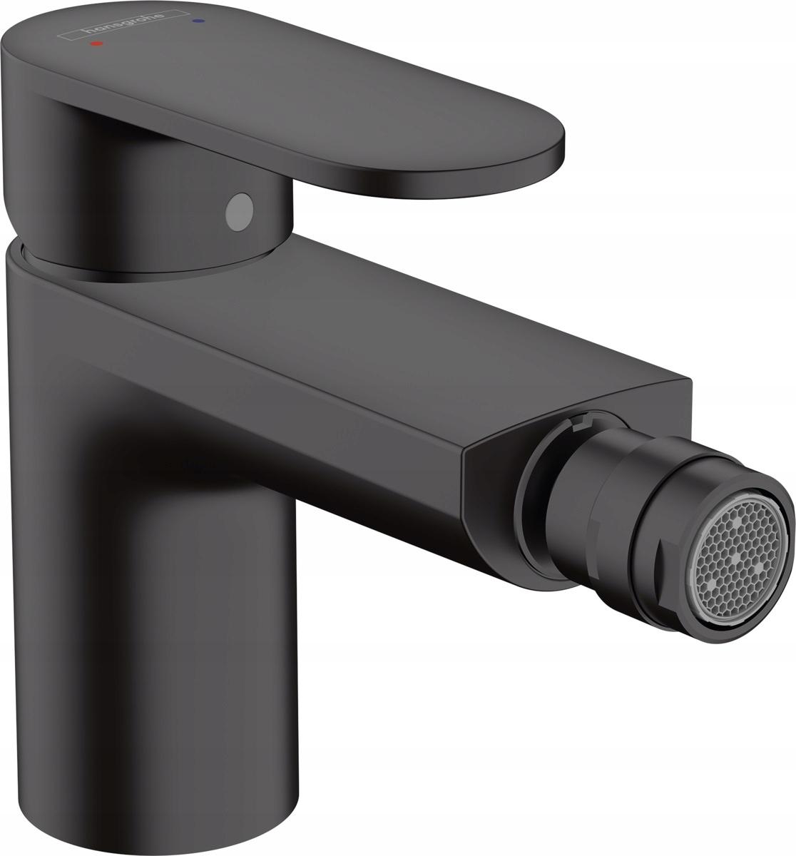 Bateria bidetowa stojąca HANSGROHE Vernis Shape 1-uchw 1-otw. czarna matowa