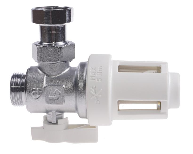 Caleffi XS - urządzenie filtrujące z magnesem do montażu pod kotłem