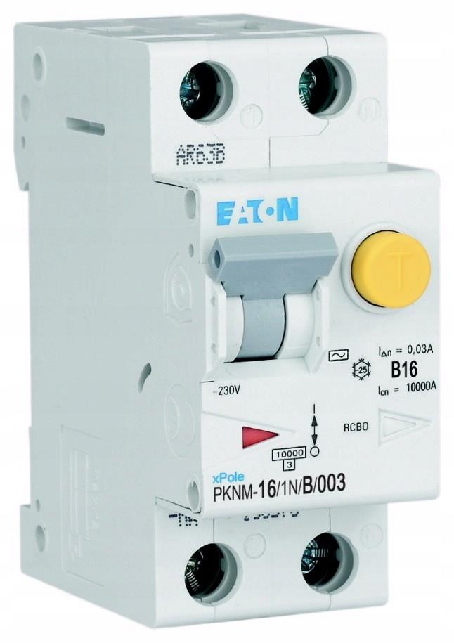 Wyłącznik nadprądowy z modułem różnicowym 1+N-biegunów PKNM-16/1N/B/003-MW