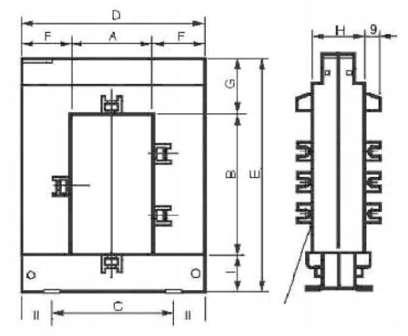 F&F Przekładnik prądowy z otwieranym rdzeniem 750-5A kl.0,5
