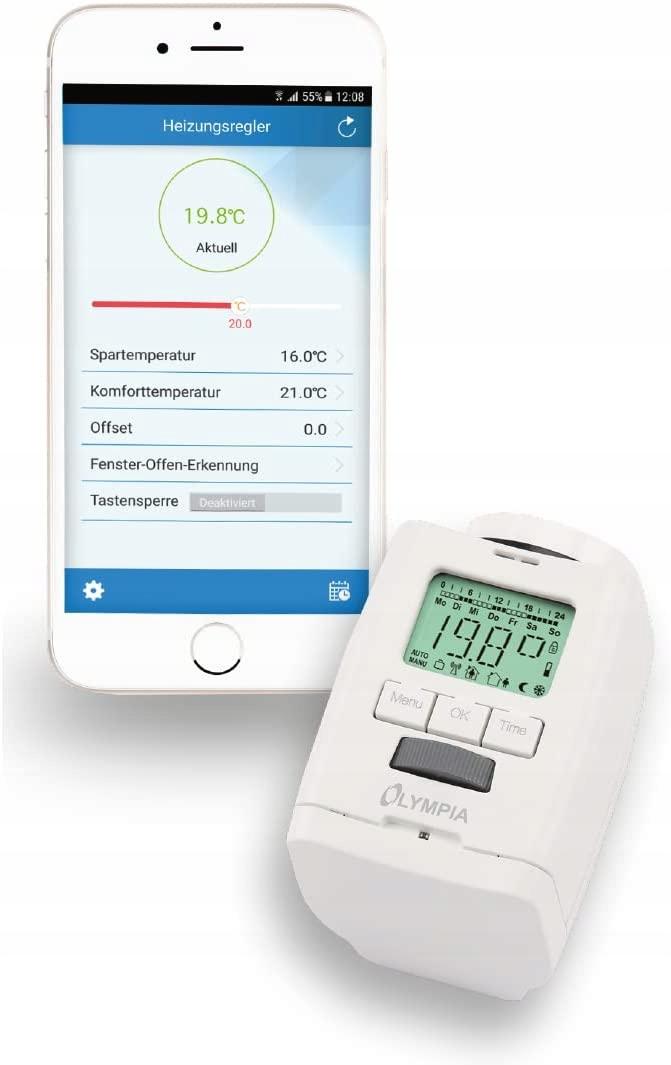 OVENTROP Termostat Uni LH, 7-28 C, 0* 1-5, z czujnikiem cieczowym, biały