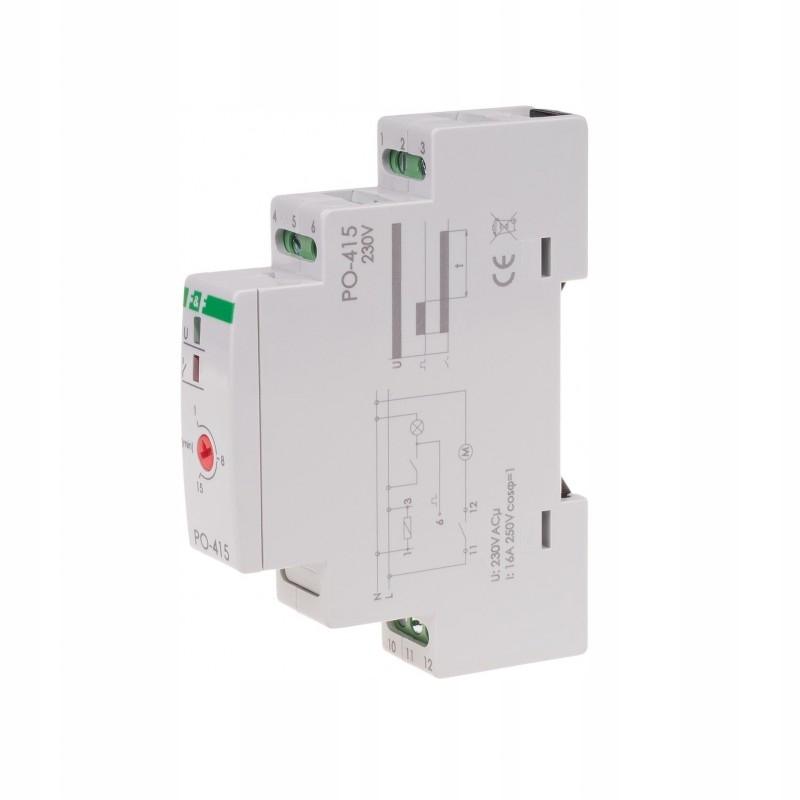 F&F Przekaźnik czasowy PO-415 1-60S 230V
