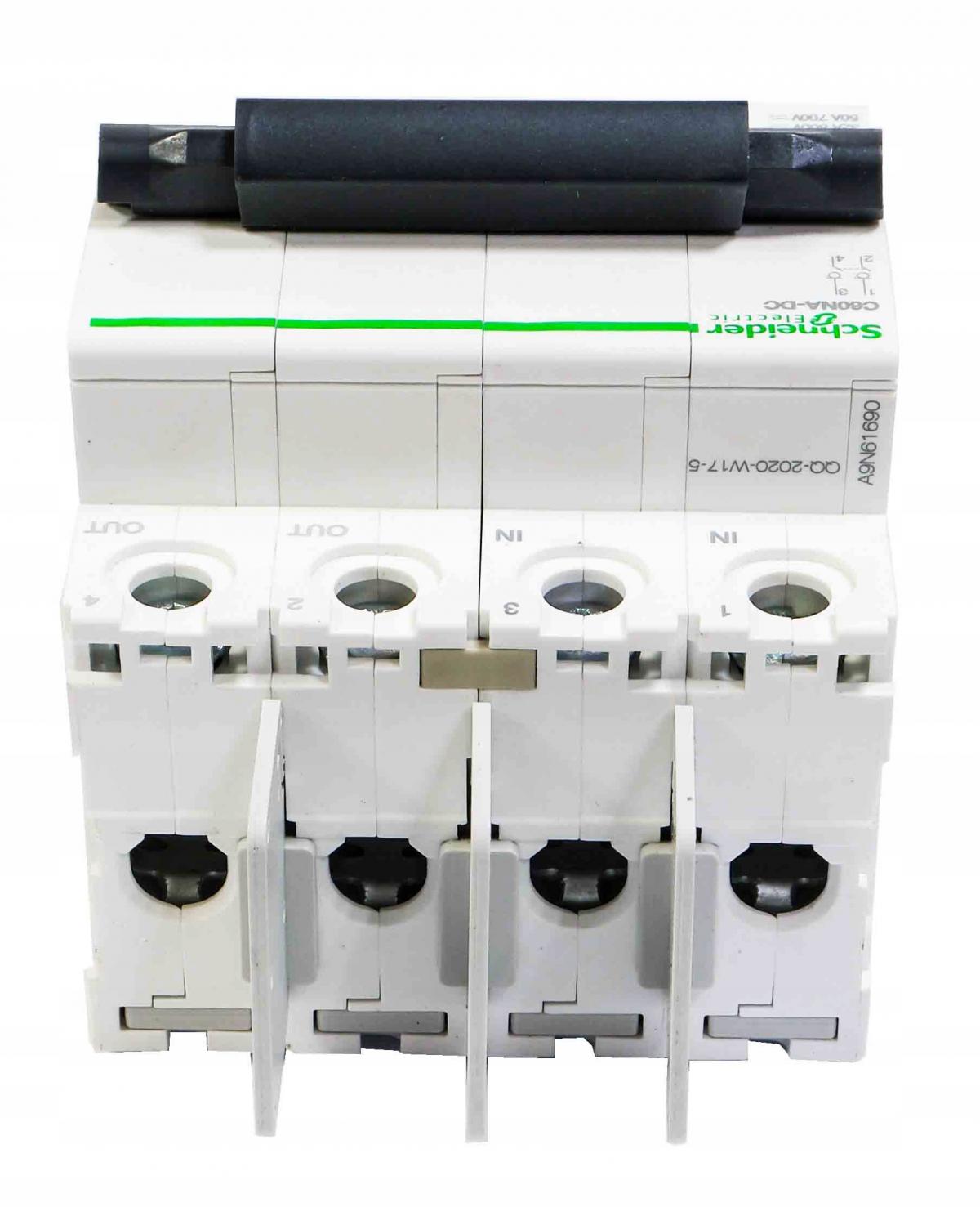 SCHNEIDER ELECTRIC Rozłącznik DC C60NA-DC-50 50A 2-biegunowy 1000VDC