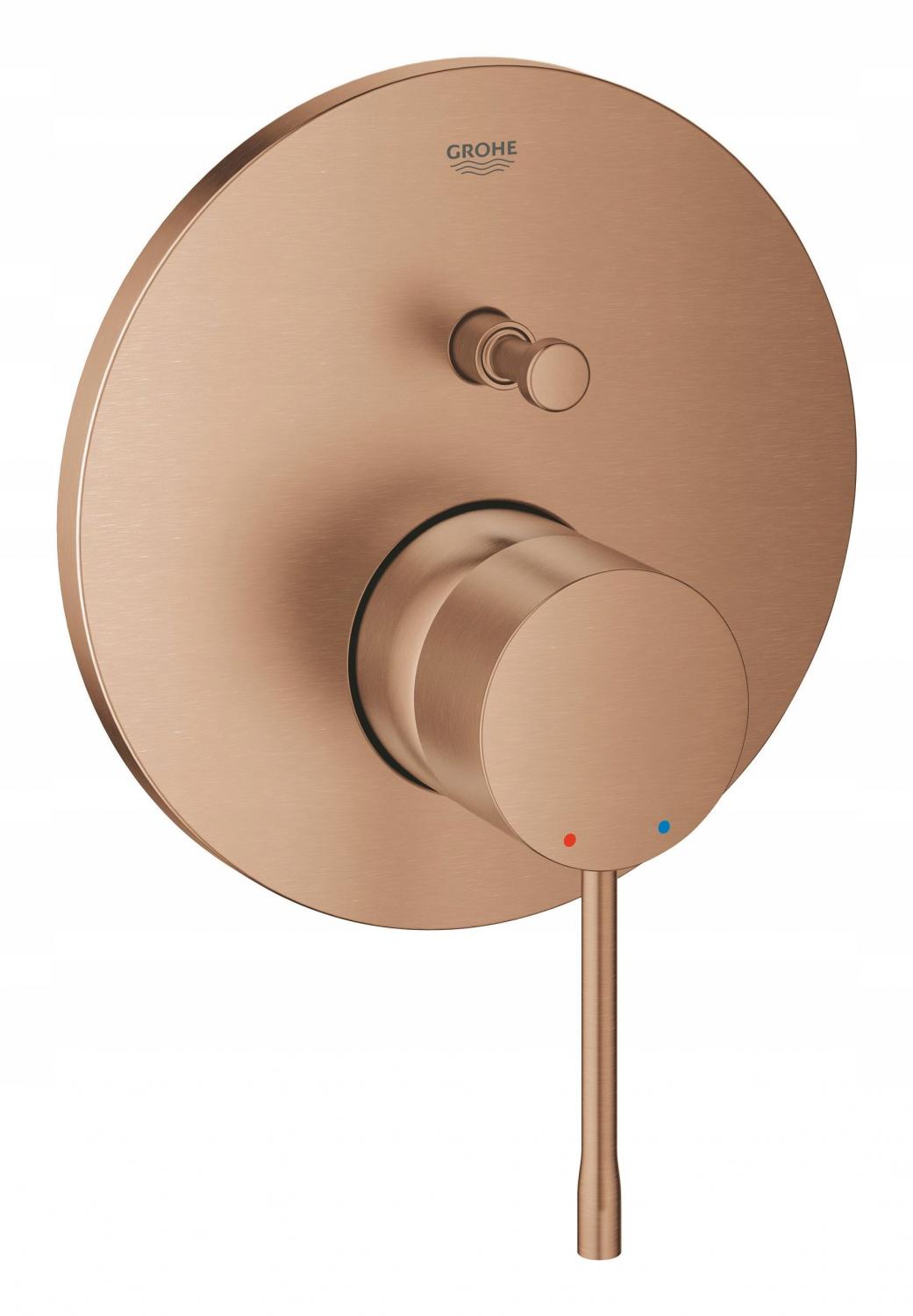 GROHE Bateria Essence jednouchwytowa do dwóch wyjść wody warm sunset