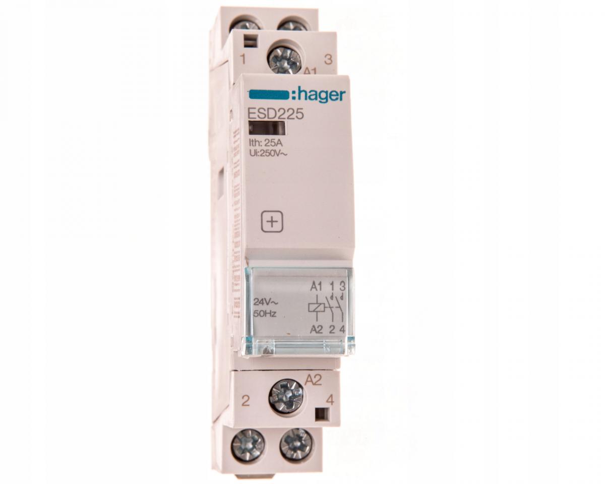 HAGER Stycznik 2NO 25A 24V AC