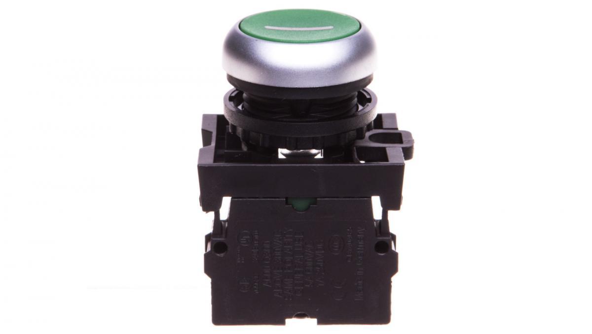 EATON Napęd M22-D-G-X1/K10 przycisk płaski zielony 1Z bez samopowrotu