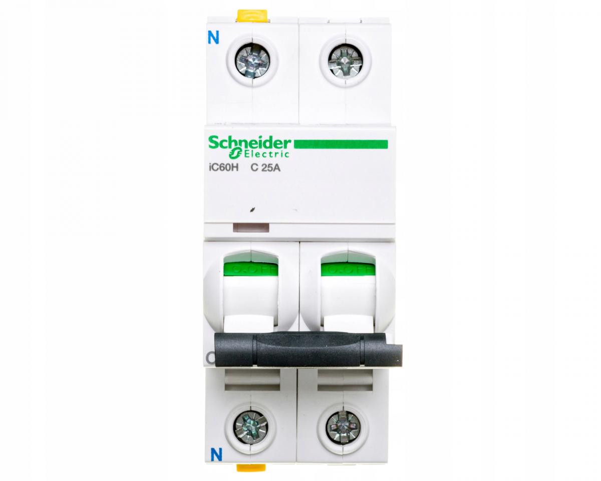 SCHNEIDER ELECTRIC Wyłącznik nadprądowy iC60H-C25-1N C 25A 1N-biegunowy