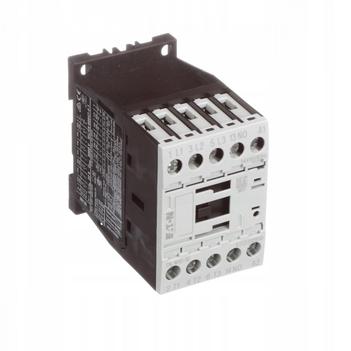 EATON Stycznik mocy I=12A [AC-3], 1Z 0R DILM12-10(24V50/60HZ)