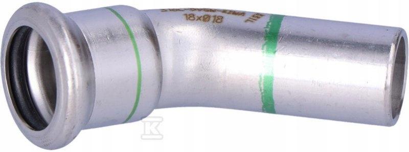 KAN-therm Kolano nyplowe 45° Inox - 18