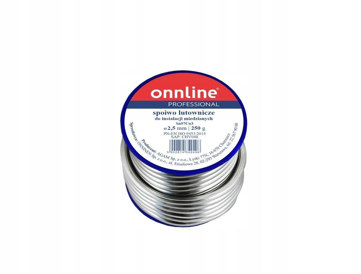 Spoiwo lutownicze/lut miękki Sn97Cu3 2,5mm 250g